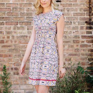 NWT Mata Traders 'Round the World' Geo Multi Dress
